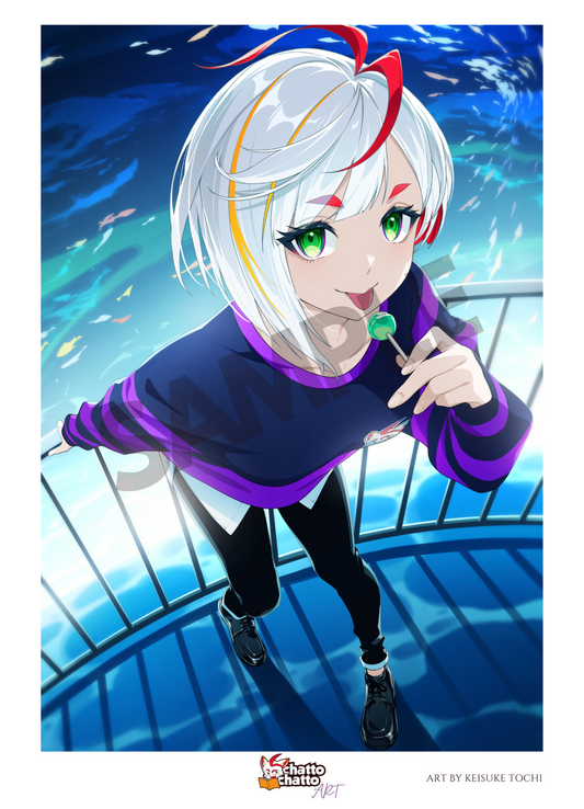 ART - Illustration #5 - Chatto-Chan Aquarium Splash